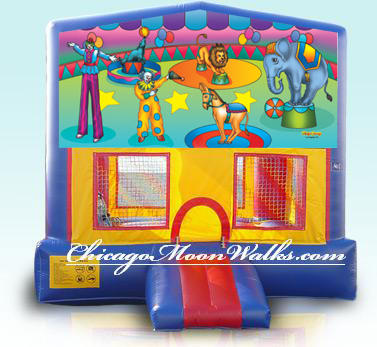 Circus Inflatable Bounce House Rental Chicago Moonwalks IL